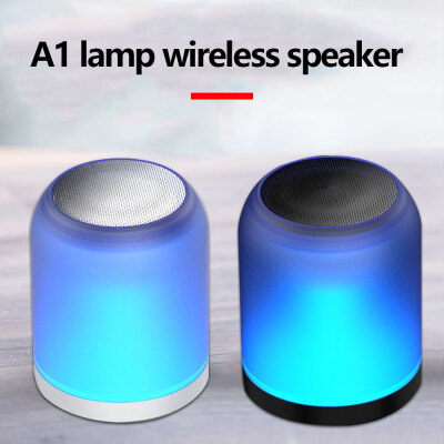 

Mini Portable A1 Lantern Wireless Bluetooth Speaker with LED Crack Subwoofer