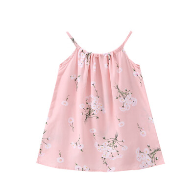 

Baby Dandelion Dresses Print Toddler Kids Girls Cotton Sling Dress Strap Summer Infant Clothes