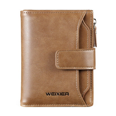 

Weixier Portable Faux Leather Men Wallet Purse Card Money Storage Bag Holder