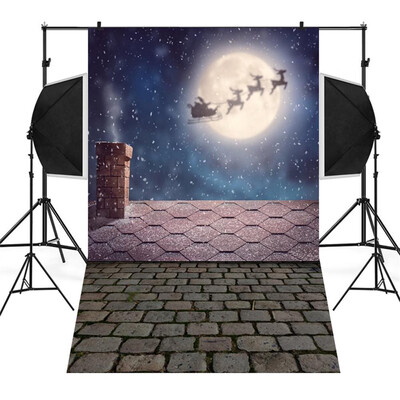 

Toponeto Christmas Backdrops Snowman Vinyl 3x5FT Lantern Background Photography Studio