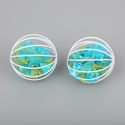 

Gobestart Cat Cage Ball Pet Cats Sound Paper Caged Ball Bite-resistant Interactive Play