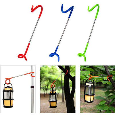

Camping Tent Light Metal Hook Multi-function light hanginge Two-Way Universal Hanging Rack Lantern Lamp For Garden Hiking