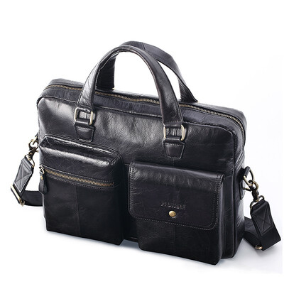 

Tailored Men Leather Crossbody Bags Mens High Quality Luxury Business Briefcase Messenger Bags