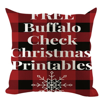 

Tailored Christmas Pillow Cover Pillowcases Decorative Sofa Cushion Cover Home Decoration