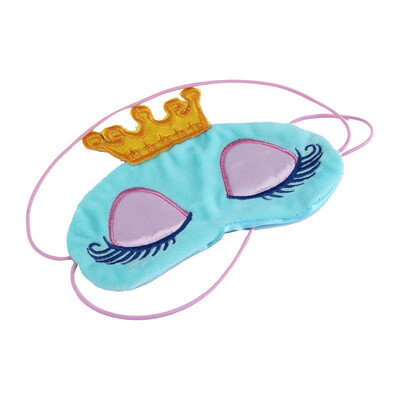 

Cute Long Cilia & Crown Fantasy Eyes Cover Travel Face Traveling Sleeping Blindfold Shade Eye Care Makeup Tools 1PC