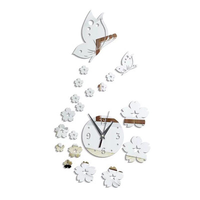

Crystal Acrylic Mirror Wall Stickers Removable Butterfly Decals Fashion DIY Home Decorations Art Decor For Home Decor