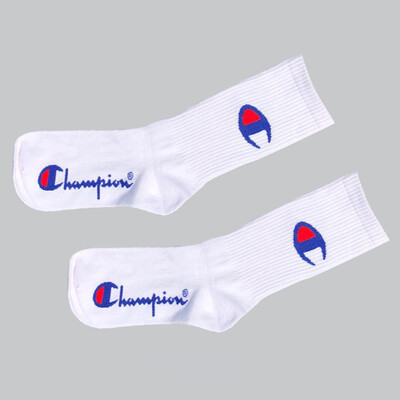 

Fashion Unisex Casual Cotton Socks Champion White Black Deodorization Socks