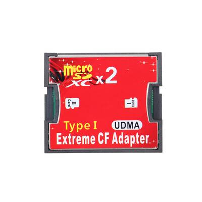

Dual TF to CF Adapter Card Dual Micro SD to CF Converter Support SDXC 2TB High Speed Card Cover