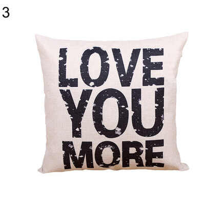 

Love Dream Hug Peace Pillow Cover Cushion Case Home Car Sofa Bedroom Hotel Decor