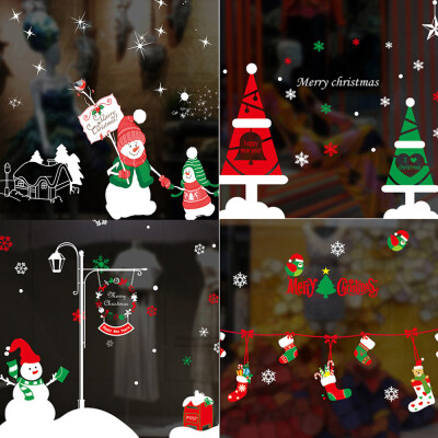 

Tailored Christmas Snow Christmas Snow Decoration Bedroom Wall Stickers Wallpaper A