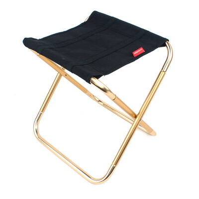 

Outdoor Portable Folding Stool Aluminum Alloy Pedal Fishing Barbecue Oxford Cloth Mazar Chair