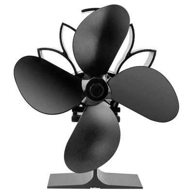 

4 Blades Heat Powered Fireplace Fan Silent Operation Eco-Friendly Stove electric Fan For Wood Burning And Circulating Warm
