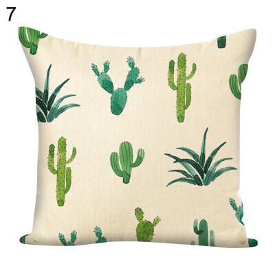 

45x45cm Leaves Square Throw Pillow Case Cushion Cover Home Sofa Bed Car Decor