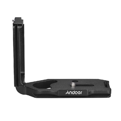 

Andoer  Shape QR Quick Release Plate Camera Bracket Aluminum Alloy for Nikon D850