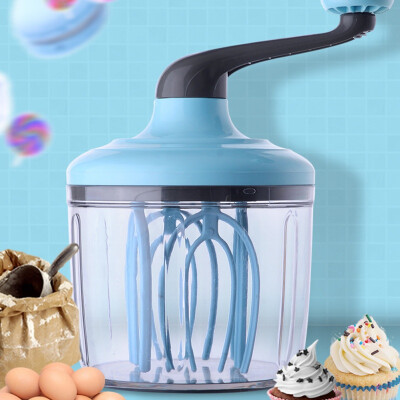 

Manual Plastic Hand Whisk Egg Beater Mixer Blender Crank Handle For Kitchen Cooking Whipping Tool