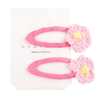 

Any Season New Baby Kids Girls Hair Clips Cute Lovely Sweet Cloth Flower Design High Quality Princess Hair Accessories Hair Pin