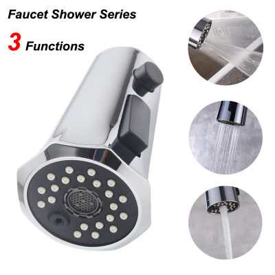 

〖Follure〗Sink Faucet Pull Head Accessories Horn Button Switch 3 Function Shower Head