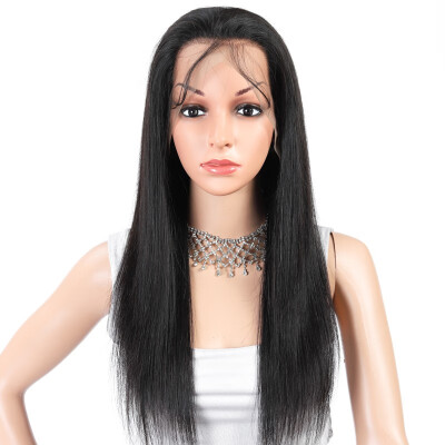 

Amazing Star Brazilian Virgin Hair Straight Hair Full Lace Wig Human Hair Full Lace Wig with Baby Hair Natural Color