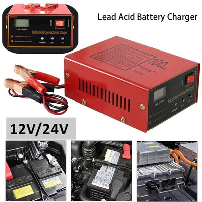 

12V24V 10A 140W Car Motorcycle Lead Acid Battery Charger With LCD Display Full Automatically