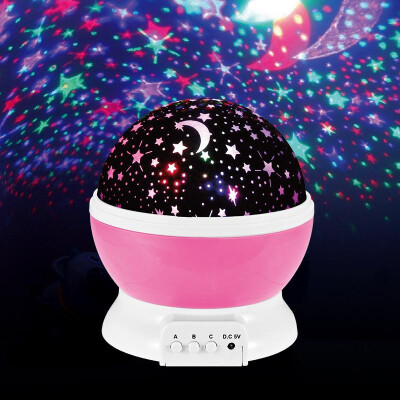 

Factory direct romantic star lights rotating projector lights colorful led sky stars moon night light
