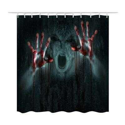 

Horrifying Halloween Shower Curtain Mildew Waterproof Polyester Fabric Shower Curtain Christmas Decor