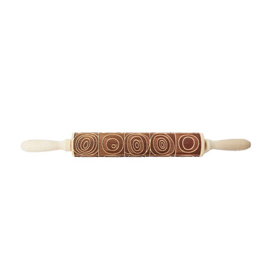 

Embossing Rolling Pins Wooden Laser Engraved Carved Decorative Rolling Pin For DIY Cookies Noodle Biscuit Cake Fondant