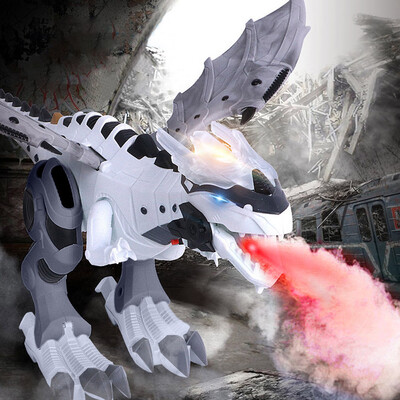 

〖Follure〗Walking Dragon Toy Fire Breathing Water Spray Dinosaur Christmas Gift
