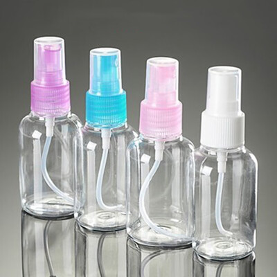 

Color Random 30ml Plastic Trasparent Body Water Perfume Spray Refillable Essential Oil Pump Bottle