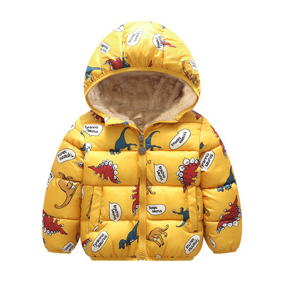 

Winter Coat Girl Kids Jacket Parka For Boys Warm Thick Outerwear Cartoon Zipper Hooded Overcoat Toddler Clothes E