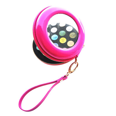 

19-grids Oxford Cloth Essential Oil Bag With Zipper Round Essential Oil Bag Portable Essential Oil Sub-bottle Storage Bag 1-2ML