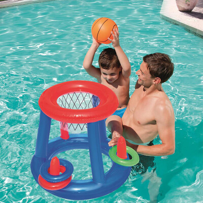 

YIWULAGiant Inflatable Floating Basketball Hoop & Blow Up Ball For Swimming Pool