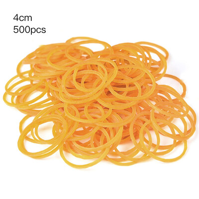 

500 Pcs Per Bag Yellow Elastic Rubber Bands Ring Loop Sturdy Stretchable Holder School Office Supplies Stationery