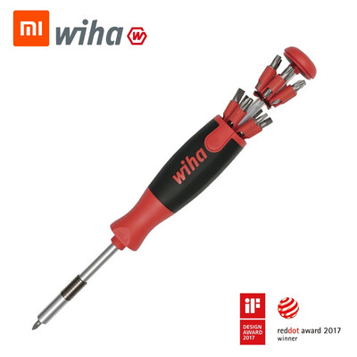 

Xiaomi Mijia Wiha Screwdriver Kit 26 in 1 Magnetic Bits with Hidden Magazine Magic Kits Box Steel Screw Driver Repair Tools