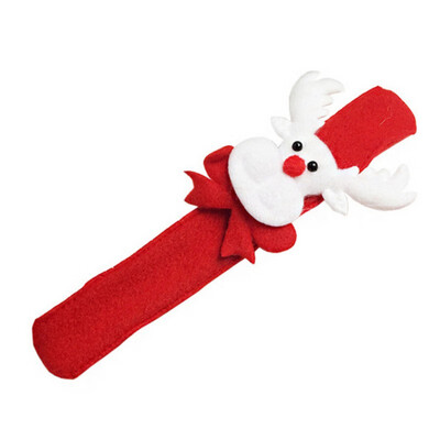 

LED Light Glow Christmas Toy Xmas Slap Circle Bracelet Wrist Band Gifts Dazzling