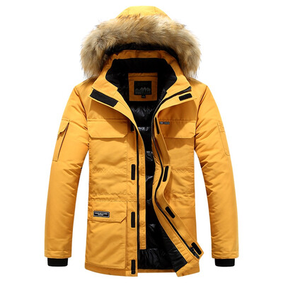 

Gobestart Fashion Mens Autumn Winter WarmCasual Pocket Cotton-Padded Clothes Top Coat