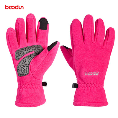 

1 Pair Winter Windproof Cycling Full Finger Fleece Warm Touch Screen Gloves SL