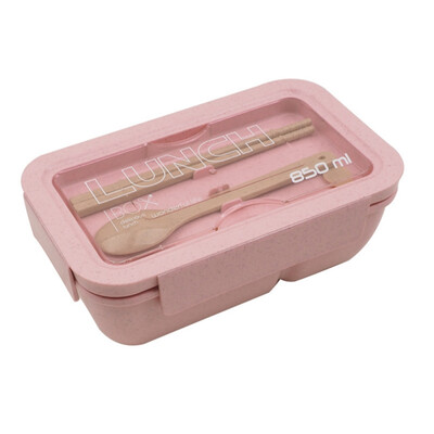 

Wheat Straw Lunch Box With Lid Lunch Box Portable Student Lunch Box Rectangular For Microwave Oven