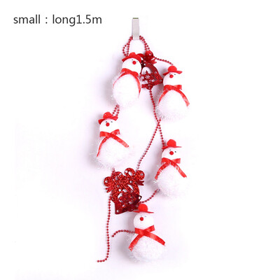 

1pc 15M2M Xmas Snowman Christmas Tree Hanging Chain String Home Decoration
