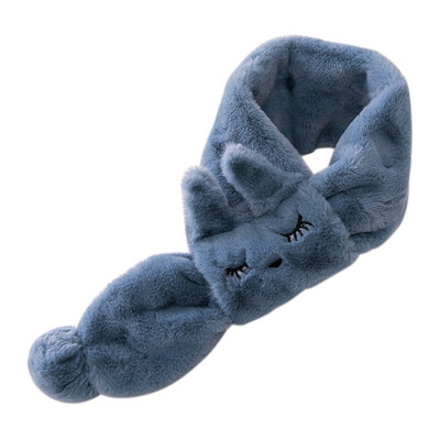 

Cute Pompom Winter Baby Scarf Bibs Rabbit Fur Neck Collar Kids Girls Solid Thick Warm Scarves