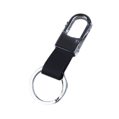 

Fashion Leather Strap Keyring Keychain Ring Keyfob Clip Holder