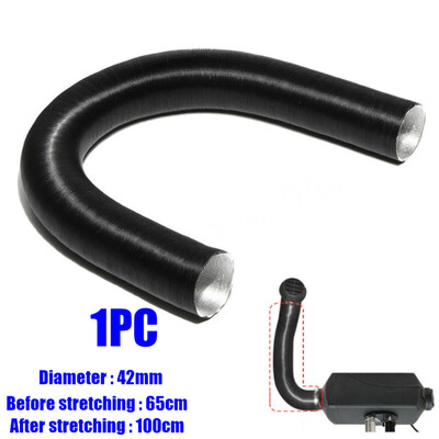 

65-100cm 42mm Universal Car Air Heater Intake Inlet Outlet Pipe Tube Hose Black