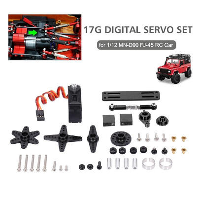 

Replacement For 112 MN-D90 FJ-45 17g Digital Servo Set Upgrade Car Servo High Torque Metal Gear RC Parts