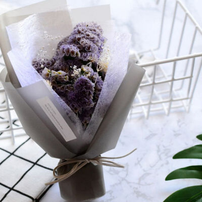 

Dried Flowers Small Bouquet Creative Gift Photo Props Transparent Matte Paper Flower 6c
