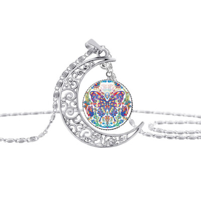 

New oon Time Jewel Butterfly Necklace - Picture Color