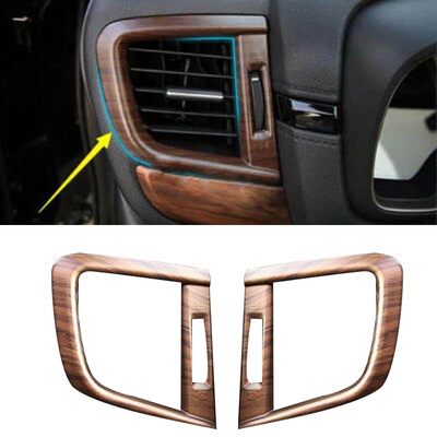 

Car Peach Wood Grain Side Air Vent Outlet Cover Trim For Honda CR-V 2017-2019