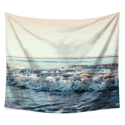 

Seascape Ocean Waves Tapestry Polyester Fabric Hippie Bohemian Print Home Decor Wall Hanging Tapestry Beach Throw Blanket