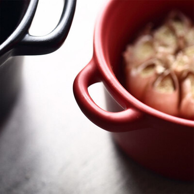 

NeillieN roast baking tray rice bowl pudding soup bowl steamed egg soup soup cup frosted ceramic cover with two ears