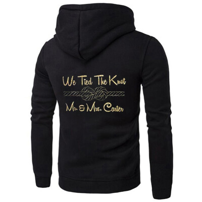 

We Tied The Knot Mr & Mrs Couples Pullover Hoodies Sweater Honeymoon Hoodie