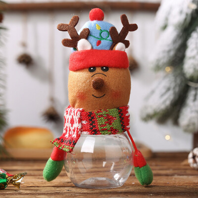 

Cute Christmas Candy Jar Xmas Decoration Bubble Candy Storage Box Transparent Candy Can Bottle Holder Christmas Gift Organizer