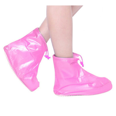 

Waterproof Protector Shoes Boot Cover Unisex Zipper Rain Shoe Covers High-Top Anti-Slip Rain Shoes Cases 1pair